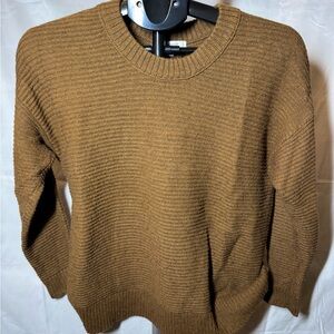 Madewell Women's Tan Crew Neck Sweater